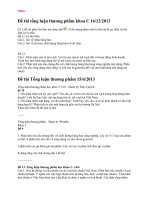 Đề thi tổng luận thương phẩm khoa C 16.12.2013 đại học thương mại