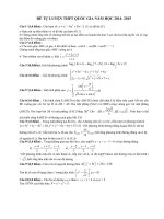 Đề thi thử THPT Quốc gia môn Toán 2015 số 14