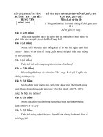 Đề thi đề xuất học sinh giỏi các trường chuyên khu vực duyên hải và đồng bằng bắc bộ môn lịch sử lớp 10 năm 2015 trường chuyên HƯNG YÊN