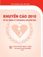 Khuyến cáo 2010 về các bệnh lý tim mạch và các chuyển hóa