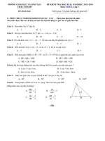 Đề thi học kì II toán 7 huyện Châu thành năm học 2013 - 2014