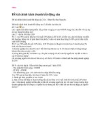 Đề thi môn tài chính kinh doanh bất động sản(2013) đại học thương mại