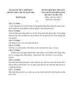 Đề thi đề xuất học sinh giỏi các trường chuyên khu vực duyên hải và đồng bằng bắc bộ môn lịch sử lớp 10 năm 2015 trường chuyên QUỐC HỌC HẾU