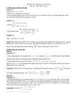 Đề thi thử đại học môn Toán số 133