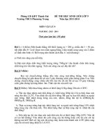 Đề môn vật lý 9 kiển tra, thi học sinh giỏi, tuyển sinh vào 10 chuyên sưu tầm bồi dưỡng (43)