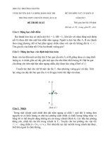 ĐỀ THI HỌC SINH GIỎI CÁC TRƯỜNG CHUYÊN DUYÊN HẢI VÀ ĐỒNG BẰNG BẮC BỘ NĂM 2015 -Vật lý  10 trường chuyên lào Cai