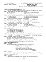 Đề thi học kì II môn ngữ Văn 7 Ngĩa Hưng năm học 2013 - 2014(có đáp án)