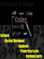 Principlas of design in fashion