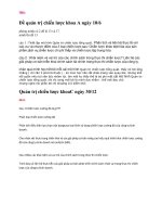 Đề quản trị chiến lược khoa A ngày 10.6.2013 đại học thương mại