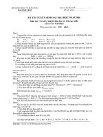 đề thi cao học huế 2006