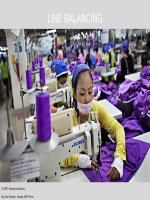 Line balancing - Line Blancing and Production