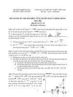 ĐỀ THI HỌC SINH GIỎI CÁC TRƯỜNG CHUYÊN DUYÊN HẢI VÀ ĐỒNG BẰNG BẮC BỘ NĂM 2015 -Vật lý  10 trường đại học sư phạm Hà Nội