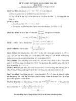 Đề thi thử THPT Quốc gia môn Toán 2015 số 22