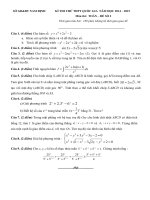 đề toán thi thử năm 2015 của nam định đề số 2