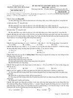 Đề thi tốt nghiệp vật lý 12, thi thử quốc gia sưu tầm bồi dưỡng  (10)