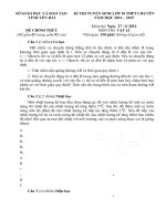 Đề môn vật lý 9 kiển tra, thi học sinh giỏi, tuyển sinh vào 10 chuyên sưu tầm bồi dưỡng (1)