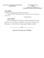 Đề thi đề xuất học sinh giỏi các trường chuyên khu vực duyên hải và đồng bằng bắc bộ môn ngữ văn 10 năm 2015 trường chuyên ĐIỆN BIÊN