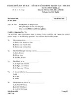 đề thi cao học môn anh văn phần nghe