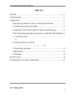 TIỂU LUẬN XÁC MINH ĐIỀU KIỆN THI HÀNH ÁN