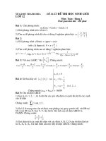 Đề thi học sinh giỏi Toán lớp 12 tỉnh Thanh Hóa số 15