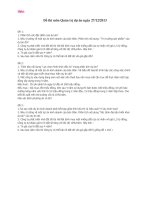 đề thi môn quản trị dự án ngày 27.12.2013 đại học thương mại