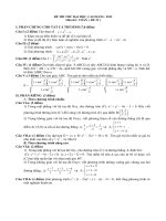 Đề thi thử đại học môn Toán số 23