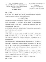 ĐỀ THI HỌC SINH GIỎI CÁC TRƯỜNG CHUYÊN DUYÊN HẢI VÀ ĐỒNG BẰNG BẮC BỘ NĂM 2015 -Hóa học  10 trường Lê Hồng Phong Nam Định