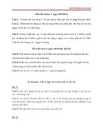 Tổng hợp đề thi môn triết 2 năm 2014 đại học thương mại