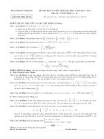 đề toán thi thử lần 1 năm 2014 của thầy huỳnh đức Khánh