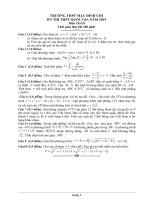 Đề thi thử THPT Quốc gia môn Toán 2015 số 63