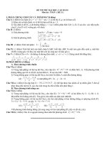 Đề thi thử đại học môn Toán số 31