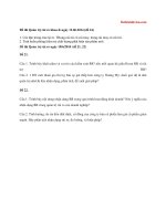 Đề thi Quản trị rủi ro  năm 2014( đề 24.22.21) đại học thương mại