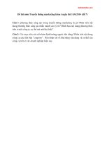 đề thi môn truyền thông marketing khoa t ngày 11.06.2014 đại học thương mại