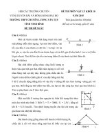 ĐỀ THI HỌC SINH GIỎI CÁC TRƯỜNG CHUYÊN DUYÊN HẢI VÀ ĐỒNG BẰNG BẮC BỘ NĂM 2015 -Vật lý  10 trường chuyên Ninh Bình