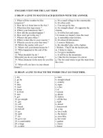 ENGLISH 5 TEST FOR THE LAST TERM