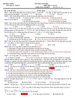 Đề thi tốt nghiệp vật lý 12, thi thử quốc gia sưu tầm bồi dưỡng  (30)