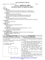 GIÁO ÁN HÌNH HỌC 12 MỚI NHẤT