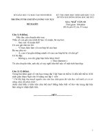 Đề thi đề xuất học sinh giỏi các trường chuyên khu vực duyên hải và đồng bằng bắc bộ môn ngữ văn 10 năm 2015 trường chuyên NINH BÌNH