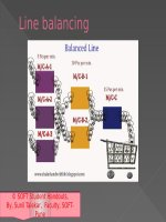 Line balancing - What is Line in Apparel Manufacturing