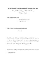 ĐỀ THI HỌC SINH GIỎI CÁC TRƯỜNG CHUYÊN DUYÊN HẢI VÀ ĐBBB NĂM 2015 -Toán 10 trường chuyên Nguyễn Trãi, Hải Dương