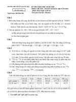 ĐỀ THI HỌC SINH GIỎI CÁC TRƯỜNG CHUYÊN DUYÊN HẢI VÀ ĐỒNG BẰNG BẮC BỘ NĂM 2015 -Hóa học  10 trường chuyên Hải Dương