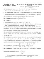 toán thi thử lần 2 năm 2015 trương lí thái tổ