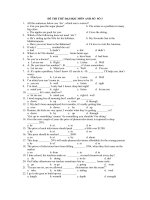 ĐỀ THI THỬ ĐẠI HỌC MÔN ANH SỐ  SỐ 3