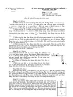 Đề thi học sinh giỏi Hà Nội 2008 vật lý 12 sưu tầm bồi dưỡng