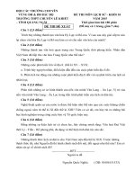 Đề thi đề xuất học sinh giỏi các trường chuyên khu vực duyên hải và đồng bằng bắc bộ môn lịch sử lớp 10 năm 2015 trường chuyên LÊ KHIẾT QUẢNG NGÃI