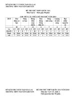 Đề thi tốt nghiệp vật lý 12, thi thử quốc gia sưu tầm bồi dưỡng  (31)