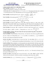 đề toán thi thử của page yêu toán học lần 8 năm 2014