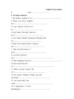 English 4 test number  2                                   Name