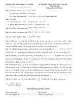 đề toán thi thử năm 2015 của tây ninh