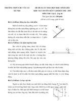 ĐỀ THI HỌC SINH GIỎI CÁC TRƯỜNG CHUYÊN DUYÊN HẢI VÀ ĐỒNG BẰNG BẮC BỘ NĂM 2015 -Vật lý  10 trường CHu văn An Hà Nội